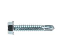 Sealey Self-Drilling Screw 6.3 X 38mm Hex Head Zinc Pack Of 100 Sdhx6338