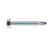 Sealey Self-Drilling Screw 6.3 X 50mm Hex Head Zinc Pack Of 100 Sdhx6350