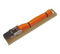 Self-Securing Ratchet Strap 25mm x 5m with Corner Protector 600kg Breaking Strength - TD0635E