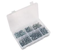 Sealey Self Tapping Screw Assortment 510pc Countersunk Pozi - Part No. AB062STCS