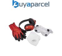 Sealey SEP2 Worksafe® Flexi Grip Gloves, FFP1 Mask, Goggles & Ear Defenders