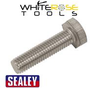 Sealey Set Screw Stainless Steel Hex Head DIN 933 - M10 X 40 A2 - Pack of 25