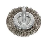 Sealey Flat Wire Brush Stainless Steel 50MM with 6MM Shaft