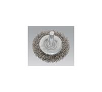 Sealey SFBS50 Flat Wire Brush Stainless Steel 50mm with 6mm Shaft