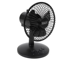 Sealey SFF6USB 3-Speed Oscillating USB Desk Fan 6"