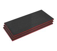 Sealey SFPK30R Easy Peel Shadow Foam® Red/Black 30mm - Pack of 3