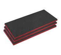 Sealey Easy Peel Shadow Foam® SFPK50R - 50mm Red/Black - Pack of 3