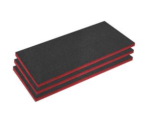 Sealey SFPK50R Easy Peel Shadow Foam® Red/Black 50mm - Pack of 3
