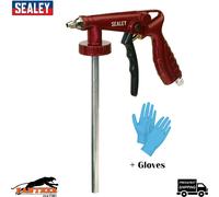 Sealey SG14 Shutz Waxoyl Waxoil Coating Under Body Stone Chip Wax Air+ Gloves