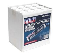 Sealey Grease Cartridges SGC12 400g Lithium - Box of 12