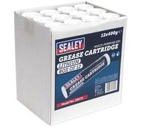 Sealey Grease Cartridges SGC12 400g Lithium - Box of 12