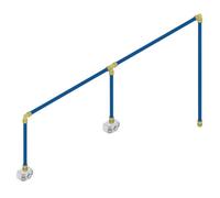 Sealey Sharkbite 12M 2-Drop Air Supply System Kit Pipe Elbow Tee Adaptor Sbakit2