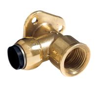 Sealey SharkBite® Brass Wingback Elbow 22mm x 3/4"BSP SBA22BWE