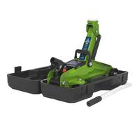 Sealey 1050CXDHV Trolley Jack 2tonne 1050CXD Hi-Vis WITH Storage Case Boot Size