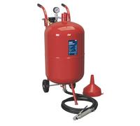 Sealey Shot Blaster with Water Trap and Wheels, 75L, Red - SB998