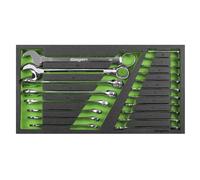 Siegen by Sealey 19pc Combination Spanner Set with Tool Tray - S01272