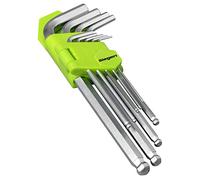 Sealey S01260 Hex Key Set Ball-End Long 9Pc - Metric