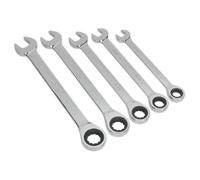 Sealey Siegen Combination Ratchet Spanner Set 5 Piece 22-32mm