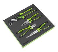 Sealey Siegen Comfort Grip Pliers Set 4pc