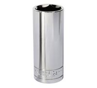 Sealey Siegen Deep Socket 1/2"Sq Drive 24mm S0679