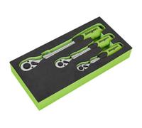 Sealey Siegen Extendable Ratchet Wrench Set 3Pc
