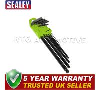 Sealey Siegen Extra-Long Ball-End Hex Key Set 9pc S01094