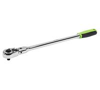Sealey Siegen Extra-Long Flexi-Head Ratchet Wrench 1/4" Sq Drive - Flip Reverse 90° Pivot Head - S01257