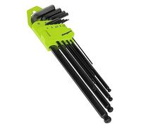 Sealey Siegen Extra Long Reach Ball End Allen Hex Key Set 9pc Pack 1.5mm-10mm ** Sealey_S01094 **