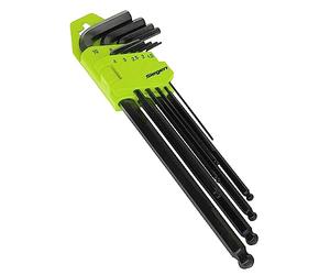 Sealey Siegen Extra Long Reach Ball End Allen Hex Key Set 9pc Pack 1.5mm-10mm ** Sealey_S01094 **