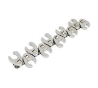 Sealey S0845 Crow's Metric Flare Nut Foot Wrench Set, 3/8" Square Drive, Silver, Pack of 10