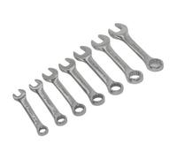 Sealey Combination Spanner Set S01190 - 7pc Stubby Imperial