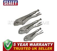 Sealey Siegen Locking Pliers Set 3pc S0463