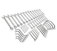 Sealey S01084 Metric Multipurpose Spanner Set, 50 Pieces, Silver