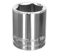 Sealey S0585 WallDrive Socket, 3/8" Square Drive, 18mm