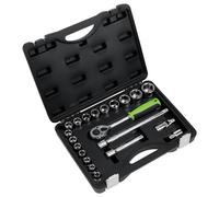 Sealey S01237 Socket Set 21Pc 1/2inSq Drive Metric