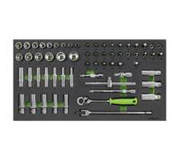 Sealey Siegen Socket Set With Tool Tray 3/8"sq Drive 62Pc