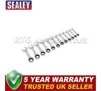 Sealey Siegen Stubby Combination Ratchet Spanner Set 12pc S0633