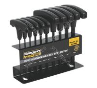 Sealey Siegen T-Handle Hex Key Set 10pc