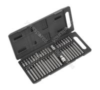 Sealey Siegen TRX-Star/Hex/Spline Bit Set 3/8" & 1/2"Sq Drive 40p