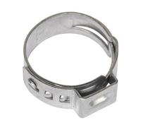 Sealey Single Ear O Clips 25 Pieces Stainless Steel 15.3mm - 18.5mm Ocse1517