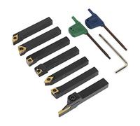 Sealey Lathe Turning Tool Set SM3025CS5 - Indexable 8mm - 7pc