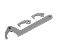 Adjustable C Spanner - Hook & Pin Wrench Set 4pc 51-121mm