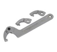 Sealey SMC2M 4 piece Adjustable Hook & Pin Wrench Set 32-76mm