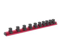 Sealey Socket Retaining Rail Magnetic 1/2"Sq Drive 10 Clips