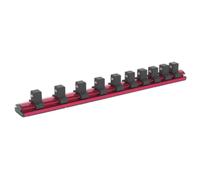 Sealey Socket Retaining Rail Magnetic 1/2"Sq Drive 10 Clips AK27084