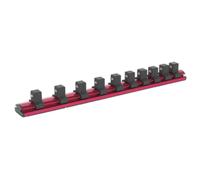 Sealey AK27084 Socket Retaining Rail Magnetic 1/2inSq Drive 10 Clips