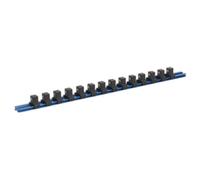 Sealey Sr1214 Socket Retaining Rail with 14 Clips Aluminium 1/2 Sq Drive