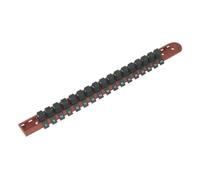 Sealey Socket Retaining Rail with 17 Clips 1/2"Sq Drive AK1217