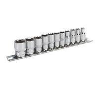 Sealey Socket Set AK2670 - 11pc 1/4" Drive 6Pt Walldrive (Imperial)