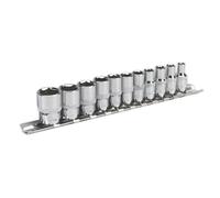 Sealey Socket Set 11pc 1/4"Sq Drive WallDrive Imperial AK2670